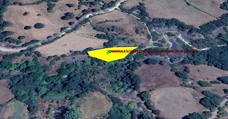 ÇANAKKALE İLİ ÇAN İLÇESİ BİLALLER KÖYÜNDE 757,00  m² BAHÇE