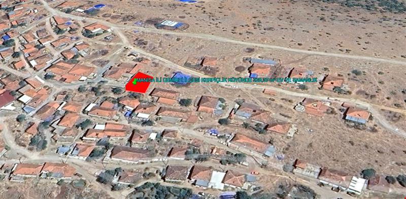 MANİSA İLİ DEMİRCİ İLÇESİ KERPİÇLİK KÖYÜNDE 328,37 m² EV VE SAMANLIK
