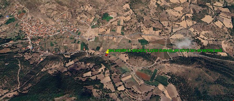 BALIKESİR İLİ BİGADİÇ İLÇESİ DURASILAR KÖYÜ 361,49 m²  BAĞ
