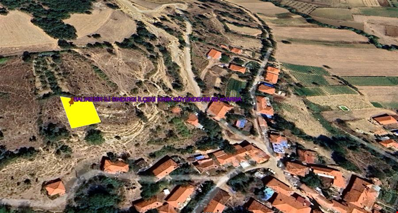 BALIKESİR İLİ SINDIRGI İLÇESİ KINIK KÖYÜNDE 458,60  m²ARSA