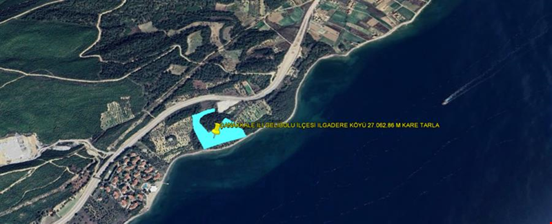 ÇANAKKALE İLİ GELİBOLU İLÇESİ ILGARDERE KÖYÜ 27.062,86 m² TARLA