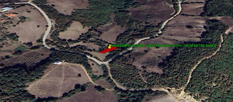 BALIKESİR İLİ GÖNEN İLÇESİ KALBURCU KÖYÜ 700,00 m²  BAHÇE