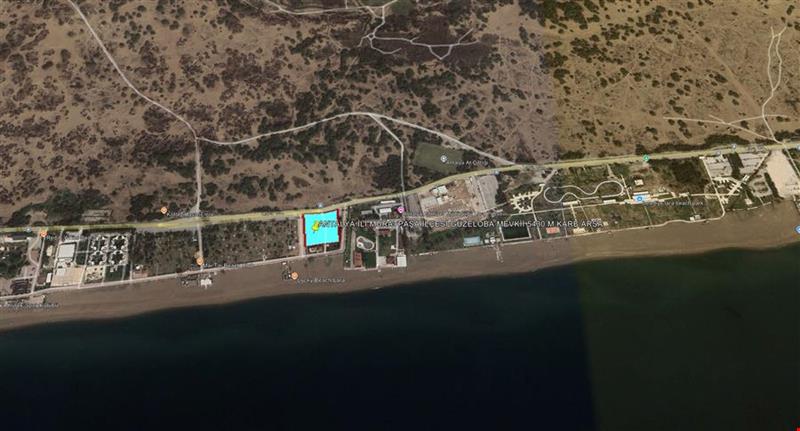 ANTALYA İLİ MURATPAŞA İLÇESİ GÜZELOBA MEVKİİ 5.430 M KARE ARSA DENİZE SIFIR