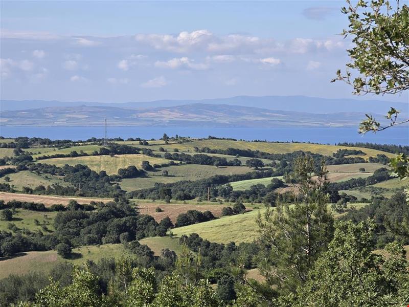 16.381,11 SQUARE METERS OF LAND CLOSE TO THE VILLAGE WITH FULL BOSPHORUS AND BRIDGE VIEW IN LAPSEKİ TAŞTEPE