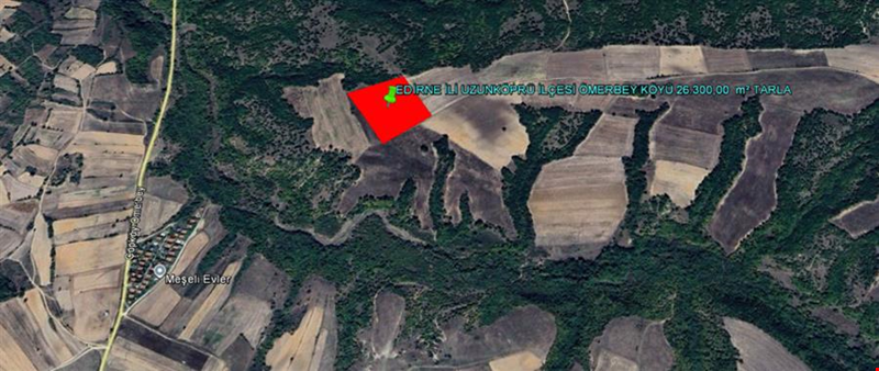 EDİRNE İLİ UZUNKÖPRÜ İLÇESİ ÖMERBEY KÖYÜ 26.300,00  m² TARLA