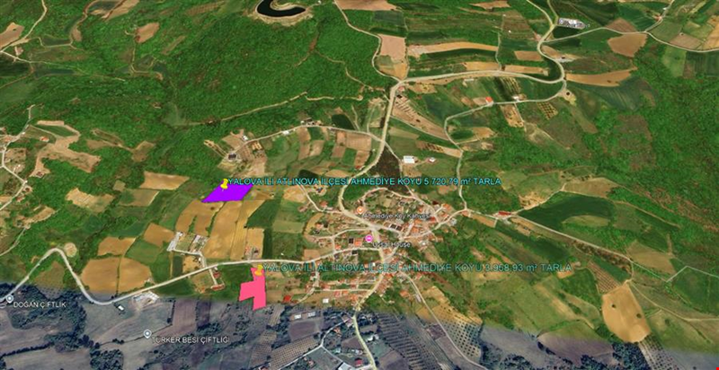 YALOVA İLİ ALTINOVA İLÇESİ AHMEDİYE KÖYÜ 5.720,79  m² TARLA
