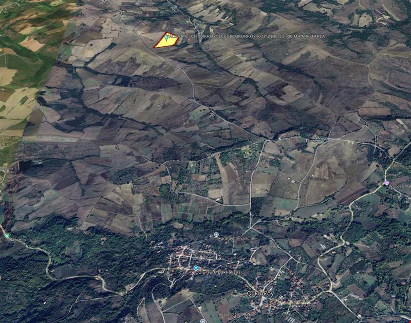 YALOVA İLİ ÇİFTLİKKÖY İLÇESİ ÇUKURKÖY KÖYÜNDE 23.900 M KARE TARLA
