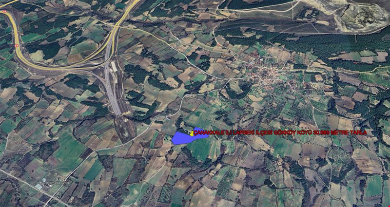 ÇANAKKALE İLİ LAPSEKİ İLÇESİ GÖKKÖY KÖYÜ 30.989 m²  TARLA