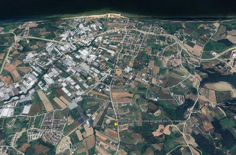 YALOVA İLİ TERMAL İLÇESİ AKKÖY'DE 624,17 m² İMARLI ARSA