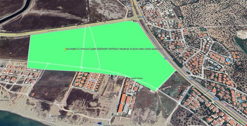BALIKESİR İLİ AYVALIK İLÇESİ KÜÇÜKKÖY KÖYÜNDE  188.087,91 M KARE ARSA DENİZ MANZARALI