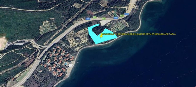 ÇANAKKALE İLİ GELİBOLU İLÇESİ ILGARDERE KÖYÜ 27.062,86 m² TARLA