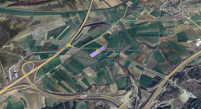 ÇANAKKALE İLİ GELİBOLU İLÇESİ BURHANLI KÖYÜ 20.130,90 M KARE TARLA