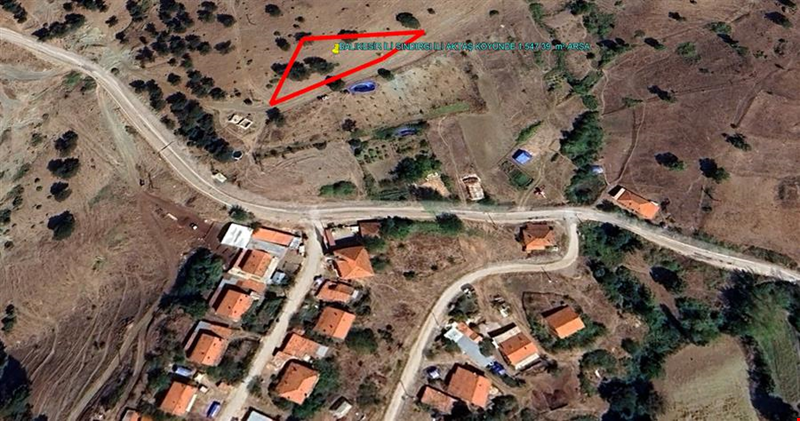 BALIKESİR İLİ SINDIRGI İLİ AKTAŞ KÖYÜNDE 1.547,39  m² ARSA