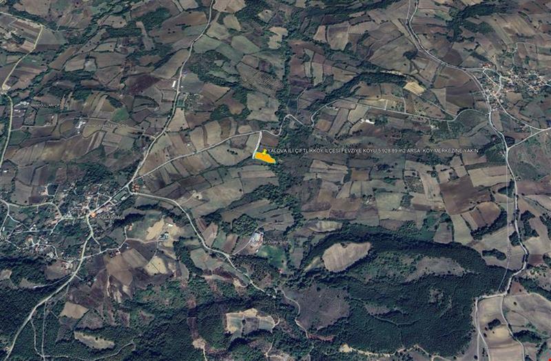 YALOVA İLİ ÇİFTLİKKÖY İLÇESİ FEVZİYE KÖYÜ 5.928,89 m2 TARLA  KÖY MERKEZİNE YAKIN