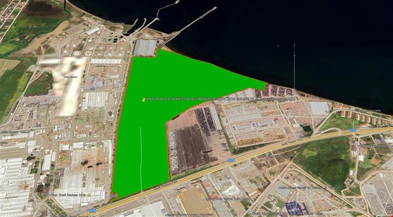YALOVA İLİ ÇİFTLİKKÖY İLÇESİ DENİZÇALI KÖYÜNDE 343.979,74 M KARE SANAYİ İMARLI